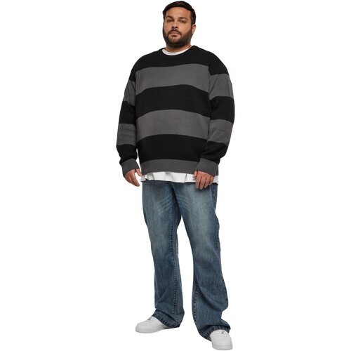 Urban Classics Heavy Oversized Striped Sweatshirt black/darkshadow L