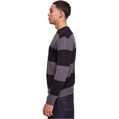 Urban Classics Heavy Oversized Striped Sweatshirt black/darkshadow L