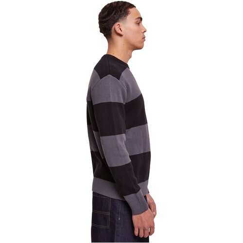 Urban Classics Heavy Oversized Striped Sweatshirt black/darkshadow L