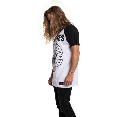 Merchcode Ramones Circle Raglan Tee wht/blk XXL