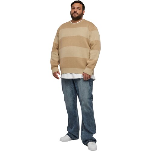 Urban Classics Heavy Oversized Striped Sweatshirt warmsand/wetsand XXL