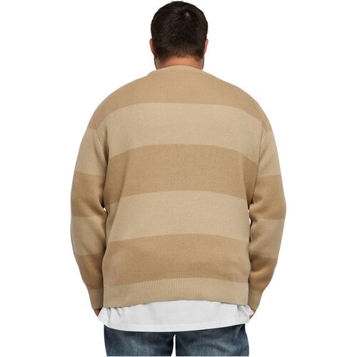 Urban Classics Heavy Oversized Striped Sweatshirt warmsand/wetsand XXL