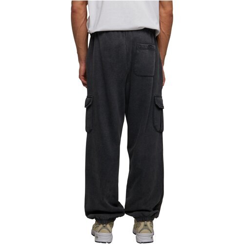 Urban Classics Acid Washed Cargo Sweatpants black S