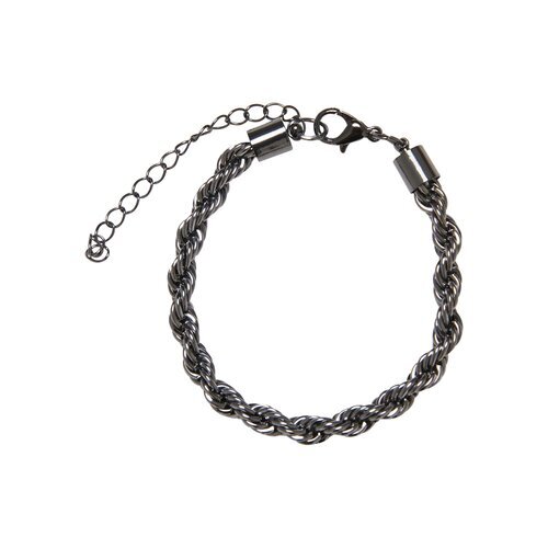 Urban Classics Charon Intertwine Necklace And Bracelet Set gunmetal one size