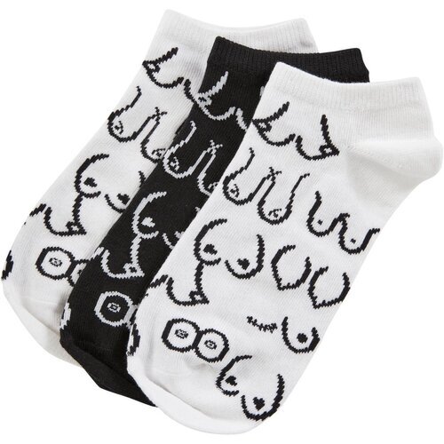 Urban Classics Body Positivity No Show Socks 3-Pack white/black 47-50