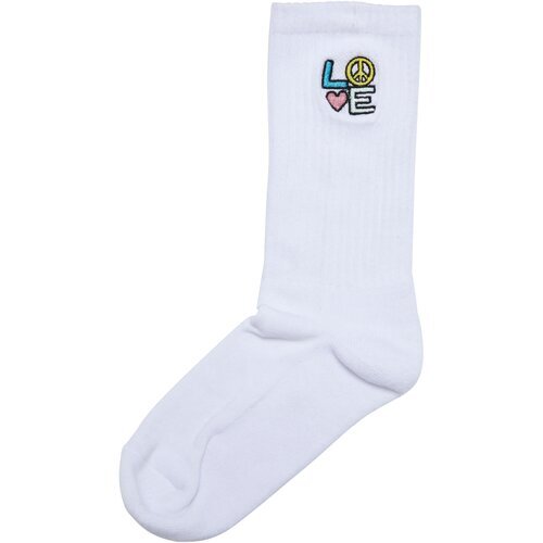 Urban Classics Peace Icon Socks 3-Pack white 47-50