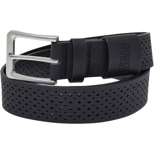 Urban Classics Synthentic Leather Perforated Belt black S/M