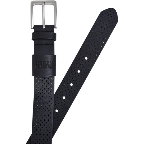 Urban Classics Synthentic Leather Perforated Belt black S/M