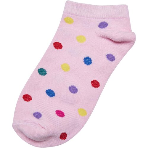 Urban Classics No Show Socks Rainbow Dots 5-Pack white/black/hibiskuspink 47-50