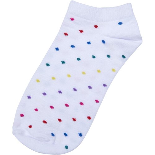 Urban Classics No Show Socks Rainbow Dots 5-Pack white/black/hibiskuspink 47-50