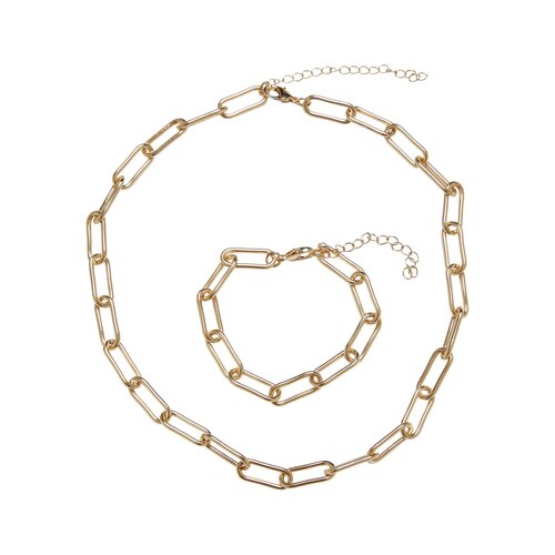Urban Classics Ceres Basic Bracelet And Necklace gold one size