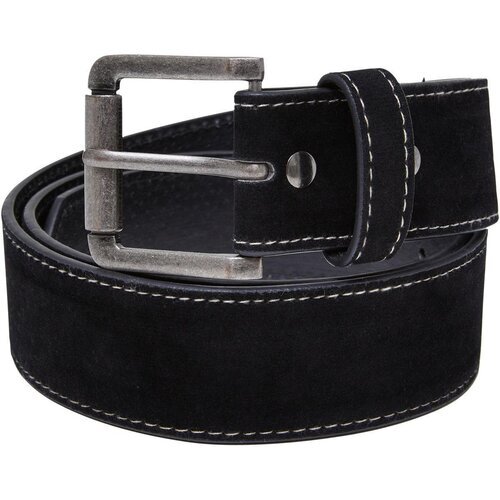 Urban Classics Synthetic Leather Layering Belt black L/XL