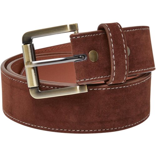Urban Classics Synthetic Leather Layering Belt brown S/M