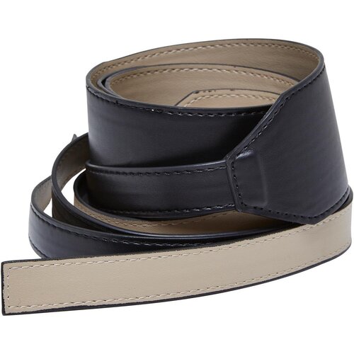 Urban Classics Synthetic Leather Sash Belt black/warmsand L/XL