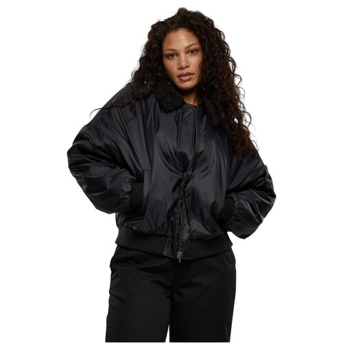 Urban Classics Ladies Pilot Bomber Jacket black/black 3XL