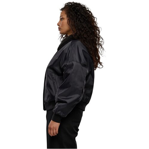 Urban Classics Ladies Pilot Bomber Jacket black/black 3XL