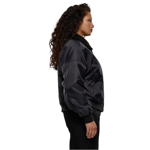 Urban Classics Ladies Pilot Bomber Jacket black/black 3XL