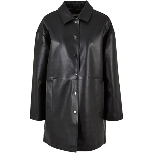 Urban Classics Ladies Faux Leather Coat black XS