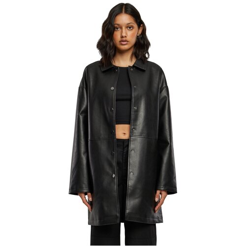 Urban Classics Ladies Faux Leather Coat black XS