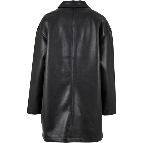 Urban Classics Ladies Faux Leather Coat black XS