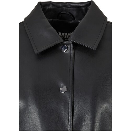 Urban Classics Ladies Faux Leather Coat black XS