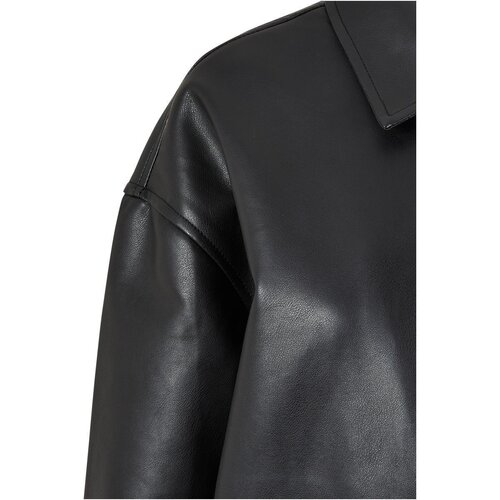 Urban Classics Ladies Faux Leather Coat black XS