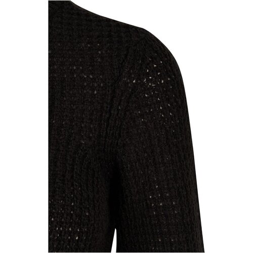 Urban Classics Ladies Short Waffle Sweater black 3XL