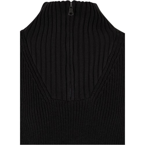 Urban Classics Ladies Oversized Knit Troyer black 4XL