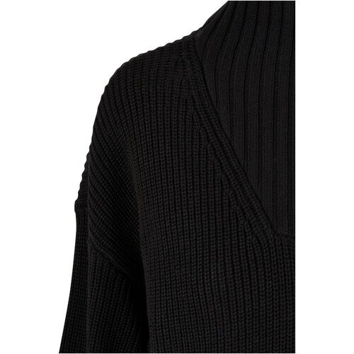 Urban Classics Ladies Oversized Knit Troyer black 5XL