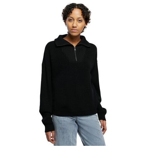 Urban Classics Ladies Oversized Knit Troyer black S