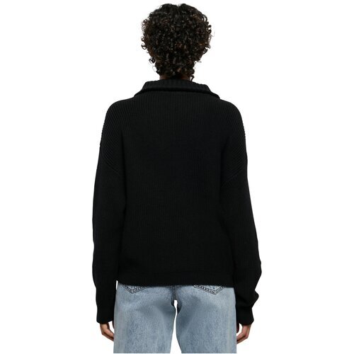 Urban Classics Ladies Oversized Knit Troyer black S