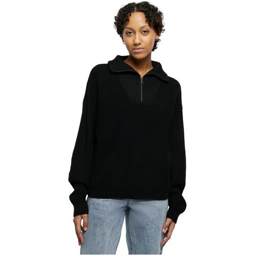 Urban Classics Ladies Oversized Knit Troyer black S