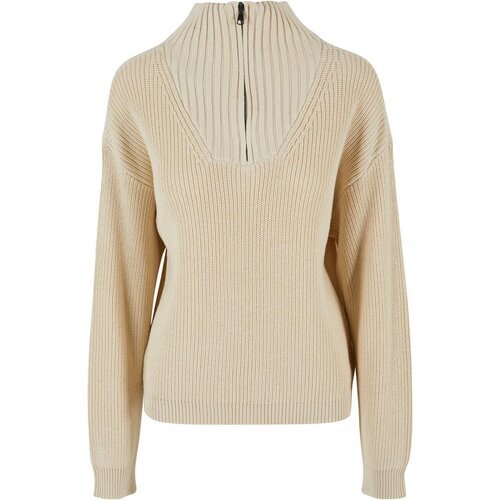 Urban Classics Ladies Oversized Knit Troyer sand M