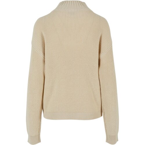 Urban Classics Ladies Oversized Knit Troyer sand M