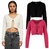 Urban Classics Ladies Tied Cropped Feather Cardigan