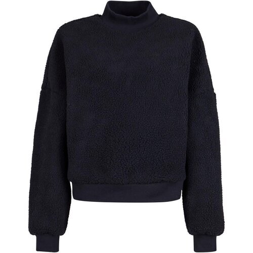 Urban Classics Ladies Sherpa Crewneck black 5XL