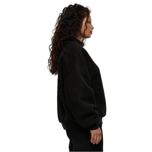 Urban Classics Ladies Sherpa Crewneck black 5XL