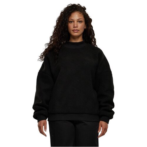 Urban Classics Ladies Sherpa Crewneck black 5XL