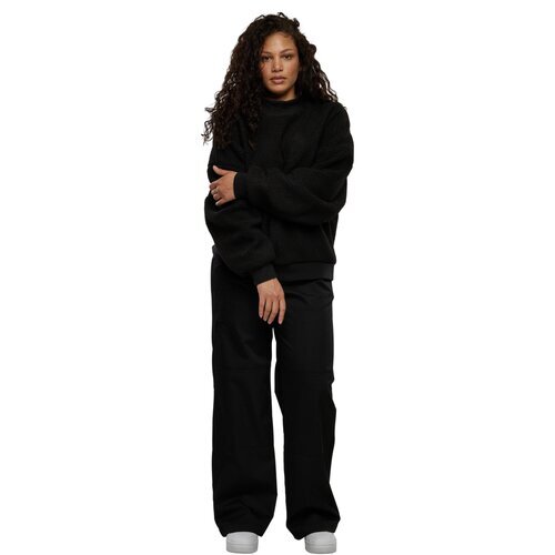 Urban Classics Ladies Sherpa Crewneck black 5XL