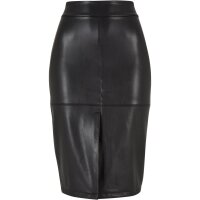 Urban Classics Ladies Synthetic Leather Pencil Skirt