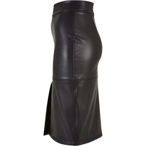 Urban Classics Ladies Synthetic Leather Pencil Skirt black 3XL