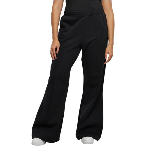 Urban Classics Ladies Organic Ultra Wide Sweat Pants  black 3XL