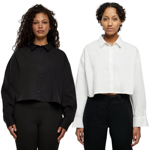 Urban Classics Ladies Cropped Oversized Blouse