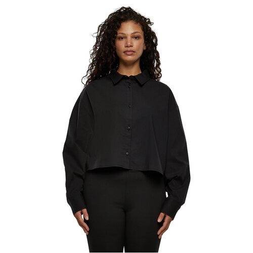 Urban Classics Ladies Cropped Oversized Blouse black 3XL