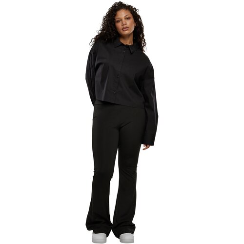 Urban Classics Ladies Cropped Oversized Blouse black 3XL