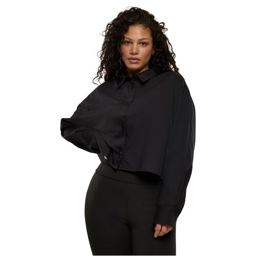 Urban Classics Ladies Cropped Oversized Blouse black 3XL