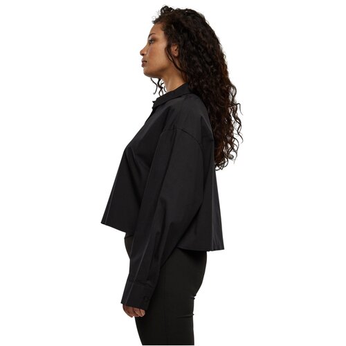 Urban Classics Ladies Cropped Oversized Blouse black 3XL