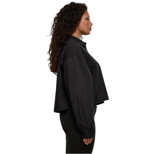 Urban Classics Ladies Cropped Oversized Blouse black 3XL