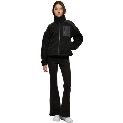 Urban Classics Ladies Sherpa Mix Jacket black 4XL