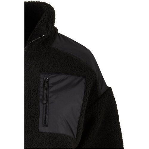 Urban Classics Ladies Sherpa Mix Jacket black 4XL